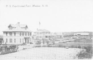 Early view of the USDA experimental farm at Mandan