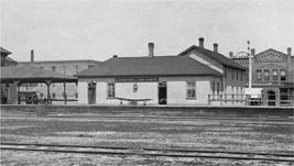 Lunch counter in Mandan's original Northern Pacific depot