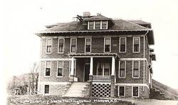 Girls' dormitory at the State Reform School around 1918